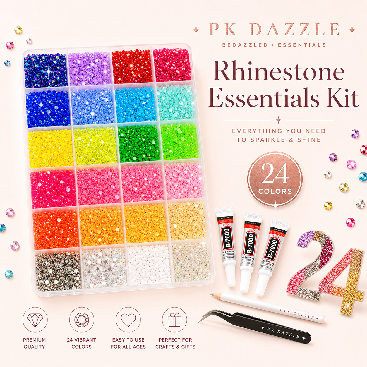 PK Dazzle  Premium Rhinestone Kit