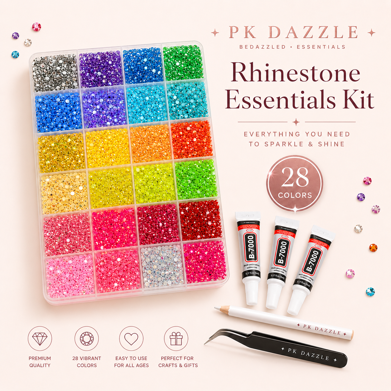 PK Dazzle  Premium Rhinestone Kit